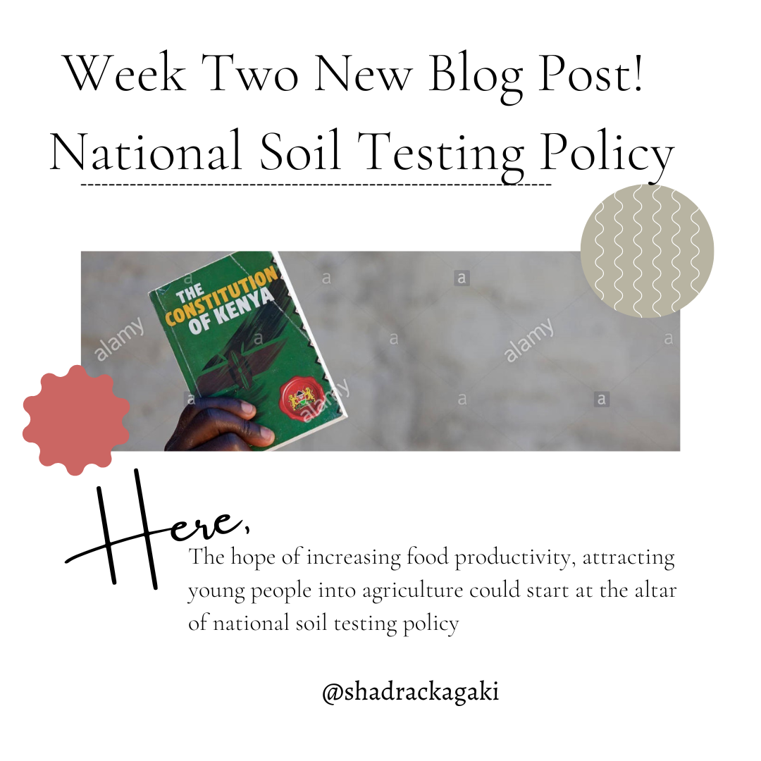 National Soil Testing Policy: Pathway to Sustainable Food Production and Security.